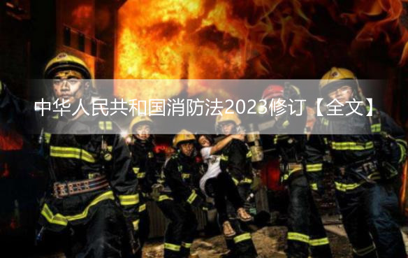 中华人民共和国消防法2023修订【全文】